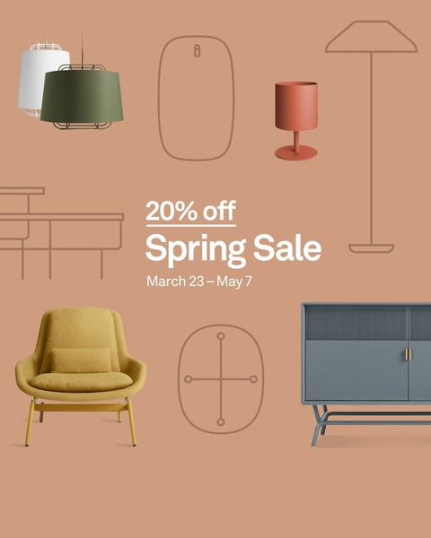 home furniture, living room furniture, accent chair, storage cabinet, pendant light, table lamp, modern furniture, sale promotion, limited time deal, minimalist, modern typography, calm, warm, brown, neutral, spring campaign